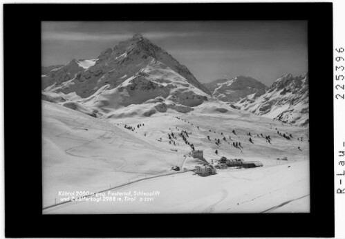 Kühtai 2000 m gegen Finstertal - Schlepplift und Zwölferkogel 2988 m / Tirol