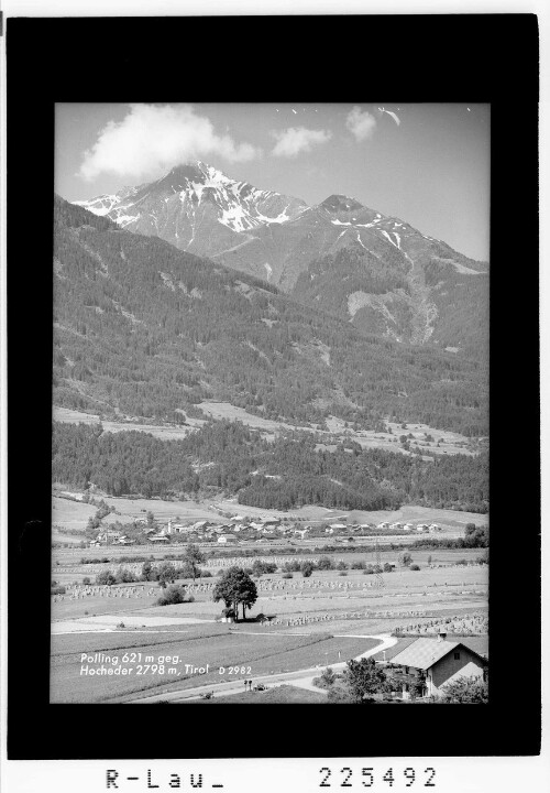 Polling 621 m gegen Hocheder 2798 m / Tirol