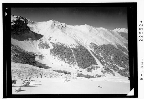 [Axamer Lizum / Blick vom Birgitzköpfl gegen Hoadl - Pleisen und Peiderspitze]