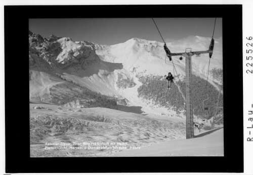Axamer Lizum / Tirol / Birgitzköpfllift mit Hoadl und Pleisenjöchl / Herren- und Damenabfahrtstrecke