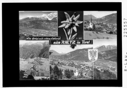 Ein Gruß mit echtem Edelweiß aus Rietz in Tirol