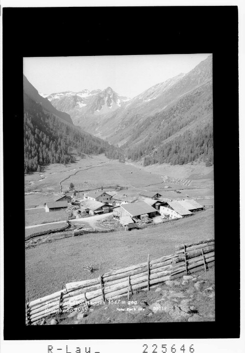 Sellraintal - Tirol / Haggen 1647 m gegen Kraspesspitze 2955 m