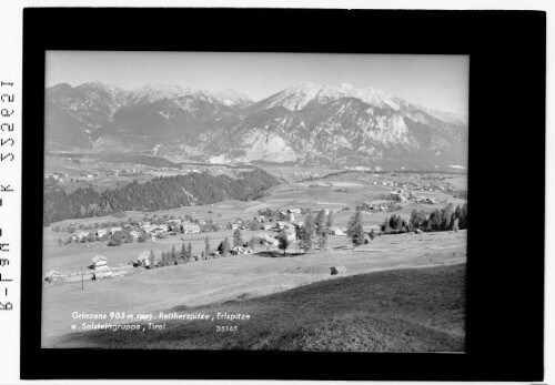 Grinzens 903 m gegen Reitherspitze - Erlspitze und Solsteingruppe / Tirol : [Grinzens gegen Reitherspitze - Erlspitze und Nordkette]
