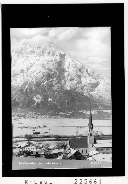 Pfaffenhofen gegen Hohe Munde