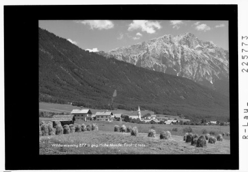 Wildermieming 877 m gegen Hohe Munde / Tirol