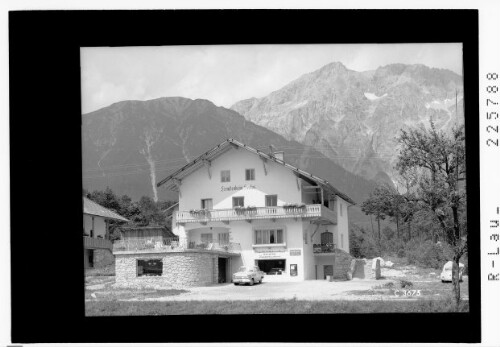 Obermieming Tirol 869 m / Fremdenheim Seelos gegen Mieminger Kette