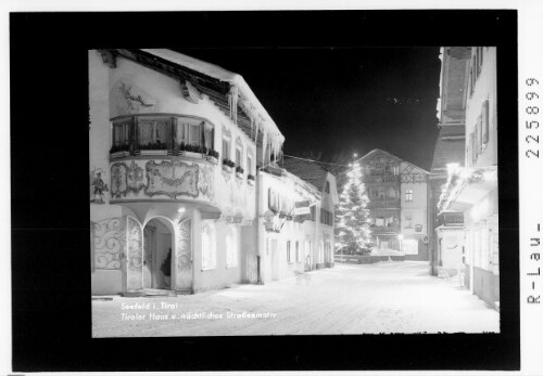 Seefeld in Tirol / Tiroler Haus und nächtliches Strassenmotiv