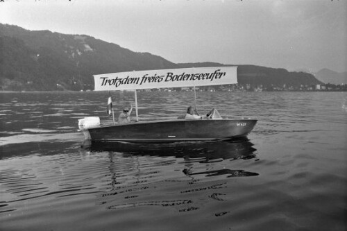 Demonstration gegen der Uferautobahn in Lochau