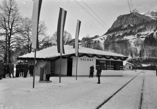 Einweihung des Bahnhofs in Dalaas