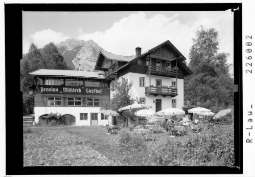 [Leutasch - Weidach / Gasthof Mühleck gegen Gehrenspitze / Tirol]