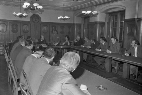 Sitzung im Bregenzer Rathaus zur Autobahnführung