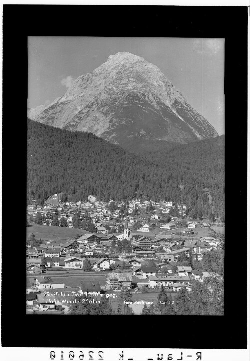 Seefeld in Tirol 1200 m gegen Hohe Munde 2661 m