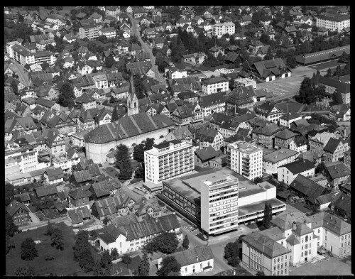 [Dornbirn, Zentrum, Kirche St. Martin, Bundesgymnasium]