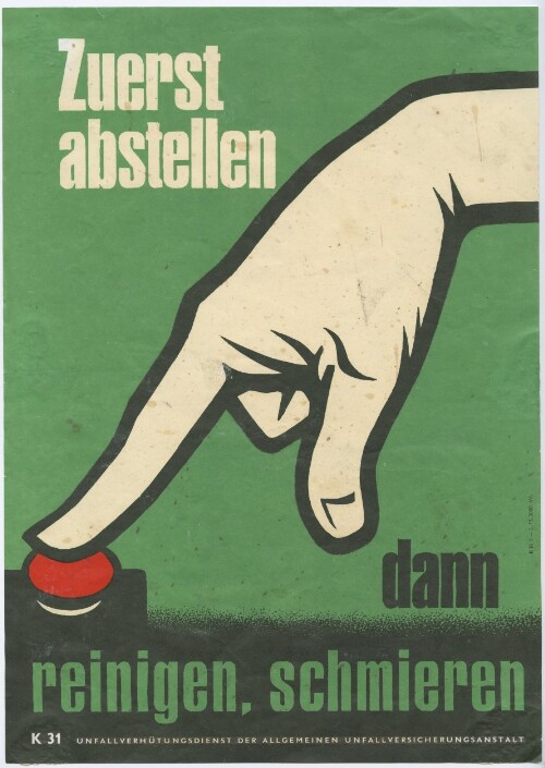 Plakat der Allgemeinen Unfallversicherungsanstalt