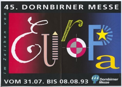 Plakat der Dornbirner Messe Gesellschaft 1993