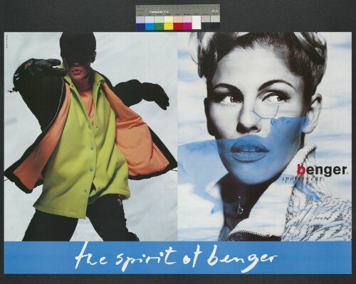 Werbeplakat des Textilunternehmens Benger