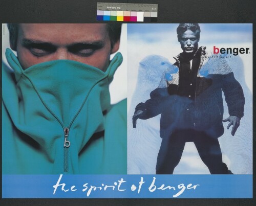 Werbeplakat des Textilunternehmens Benger