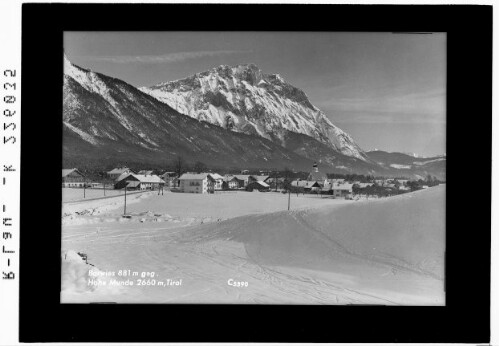 Barwies 881 m gegen Hohe Munde 2660 m