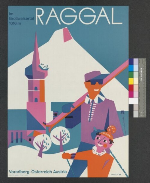 Fremdenverkehrsplakat der Gemeinde Raggal