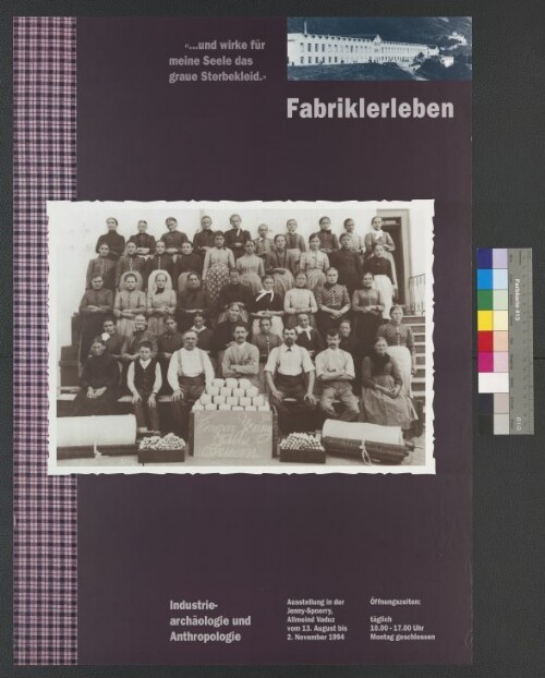Ausstellungsplakat Fabriklerleben