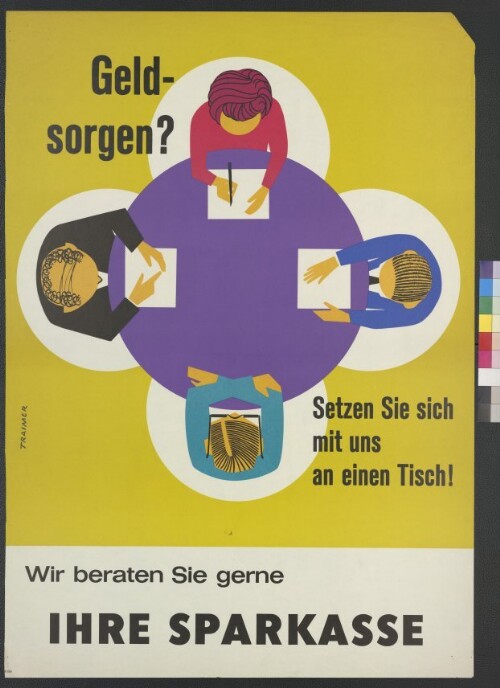 Werbeplakat der Sparkassen