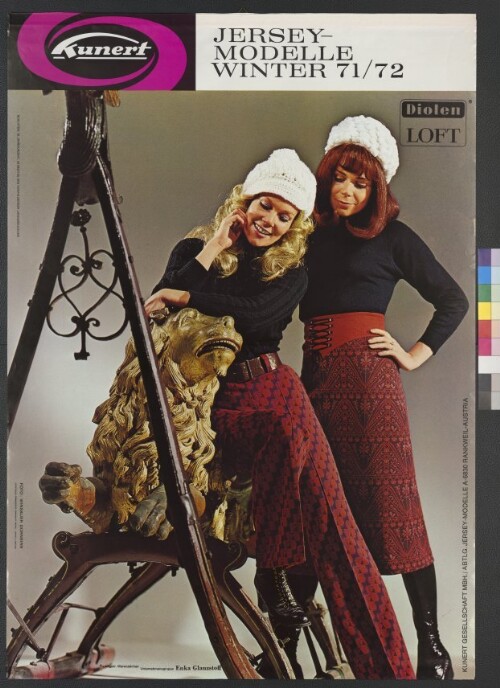 Werbeplakat des Textilunternehmens Kunert, Rankweil