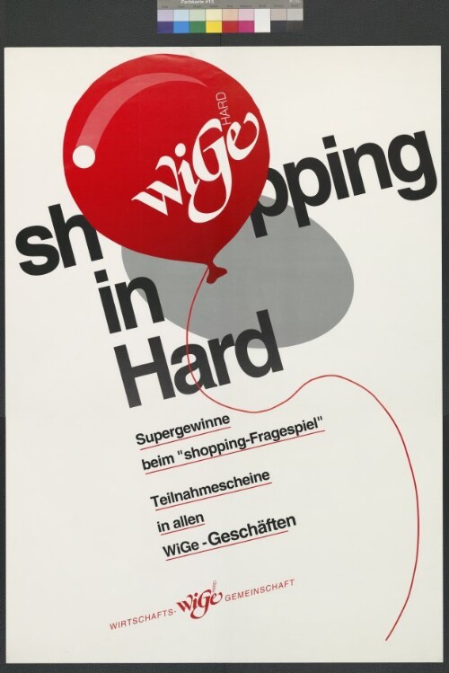 Werbeplakat der Wirtschaftsgemeinschaft Hard