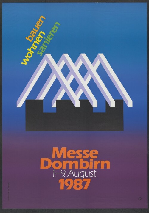 Plakat der Dornbirner Messe Gesellschaft 1987