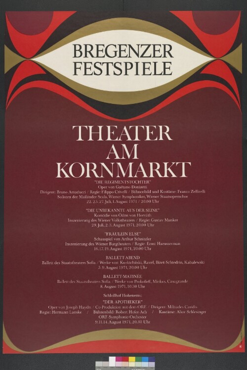 Plakat der Bregenzer Festspiele