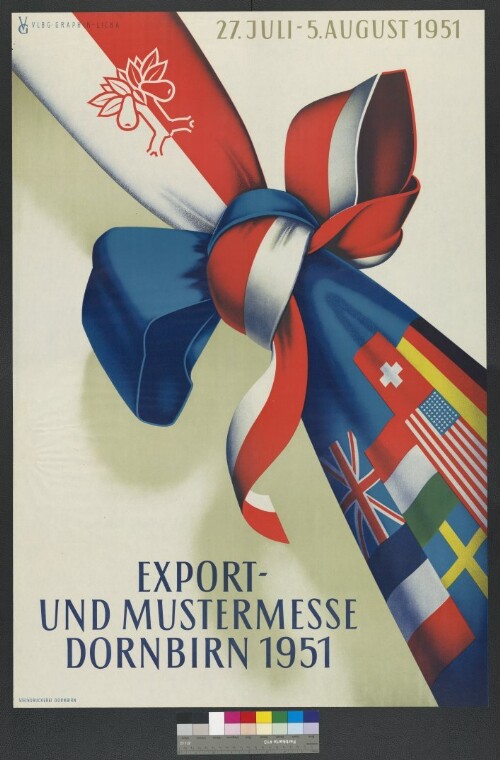Plakat der Dornbirner Messe Gesellschaft 1951