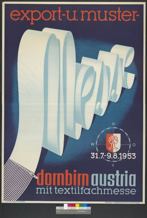 Plakat der Dornbirner Messe Gesellschaft 1953