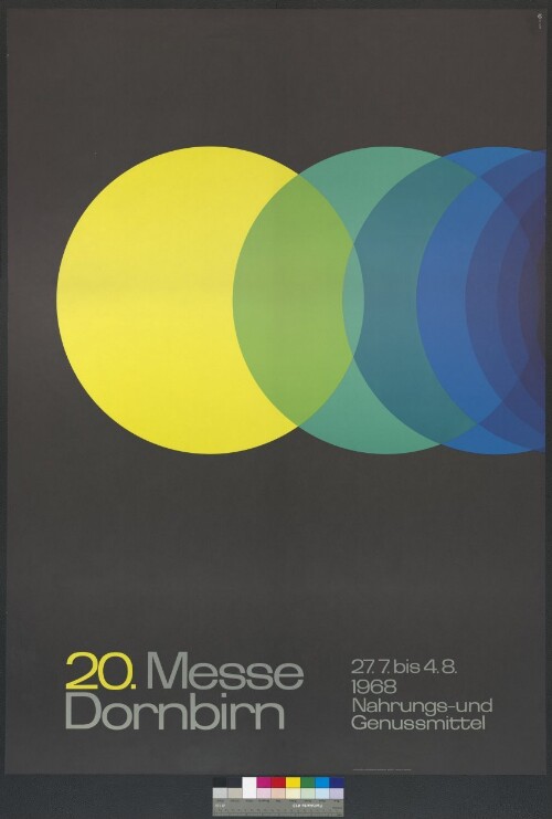 Plakat der Dornbirner Messe Gesellschaft 1968