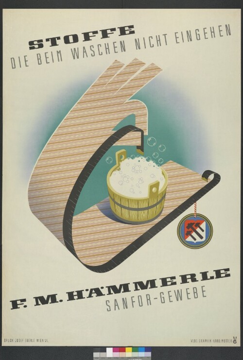 Werbeplakat des Textilunternehmens F. M. Hämmerle