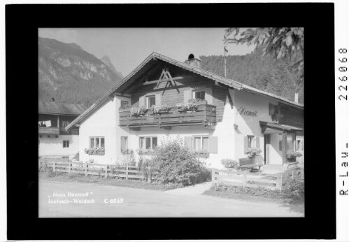Haus Hoamatl / Leutasch - Weidach