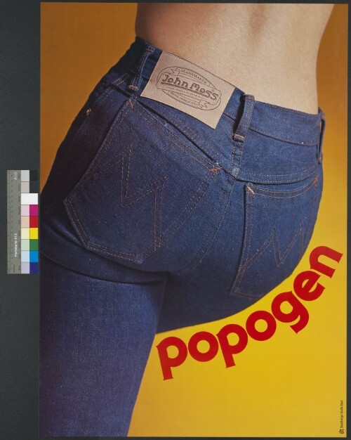 Werbeplakat des Textilunternehmens John Moss Jeans