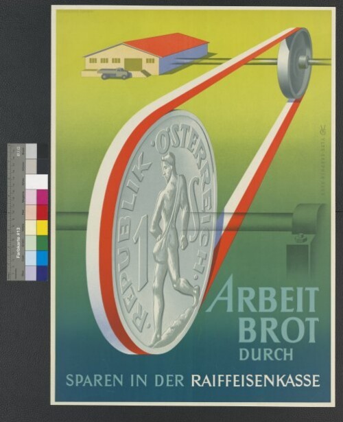 Werbeplakat der Raiffeisenkasse