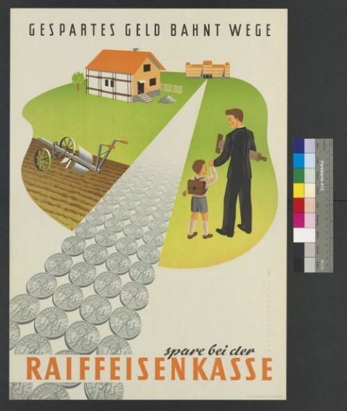 Werbeplakat der Raiffeisenkasse