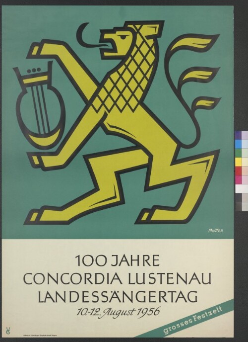 Veranstaltungsplakat des Gesangsvereins Concordia in Lustenau