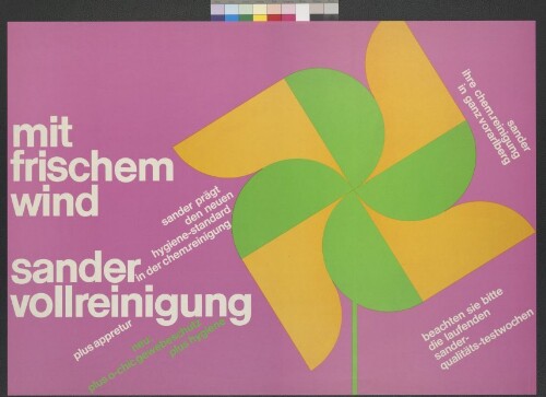 Plakat der Firma Sander