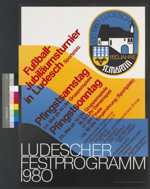 Veranstaltungsplakat Ludesch Jubiläum 1980