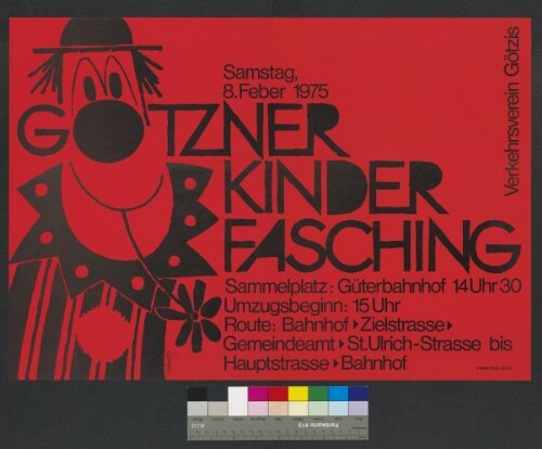 Plakat für den Götzner Kinderfasching
