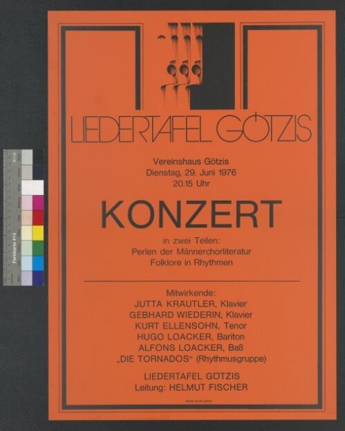 Plakat für die Liedertafel Götzis