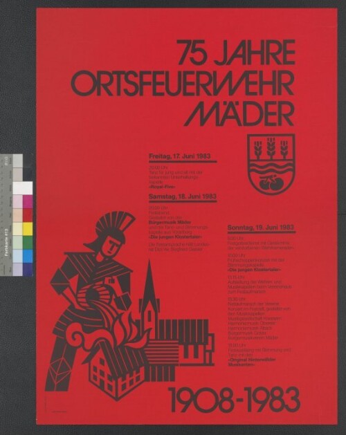 Plakat für die Ortsfeuerwehr Mäder