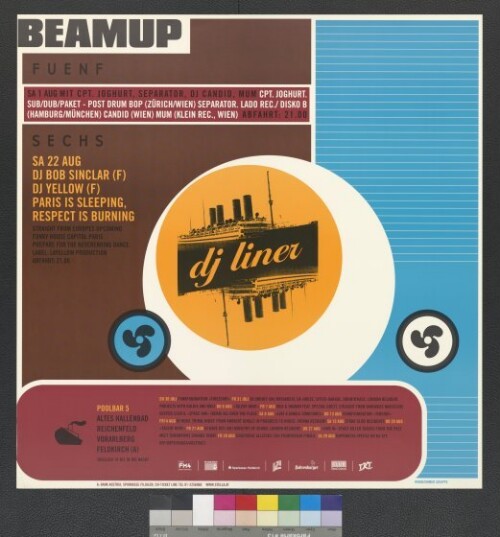 Zusätzliches Plakat für die Poolbar 5, Elektroschiene Beamup