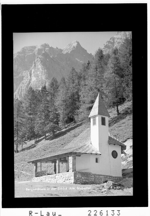 Bergkirchlein in der Schlicker Alm / Stubaital