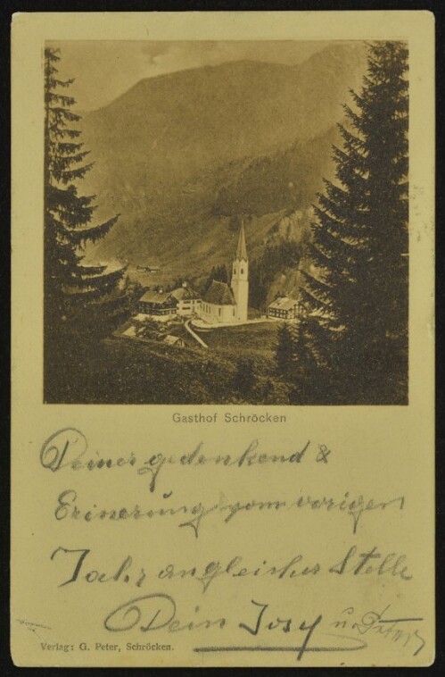 [Schröcken] Gasthof Schröcken : [Correspondenz-Karte ...]