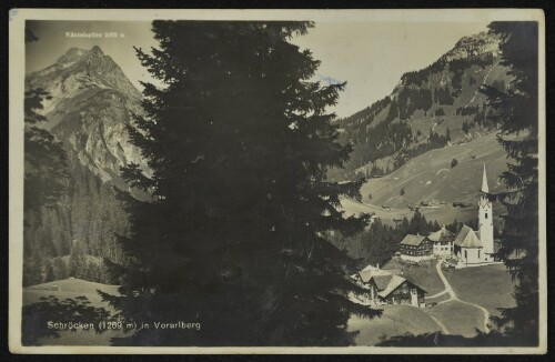 Schröcken (1269 m) in Vorarlberg : Künzelspitze 2415 m : [Schröcken (1269 m) i. Vorarlberg ...]