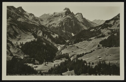 Schröcken mit Künzelspitze, Bregenzerwald