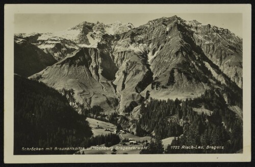 Schröcken mit Braunarlspitze u. Hochberg Bregenzerwald