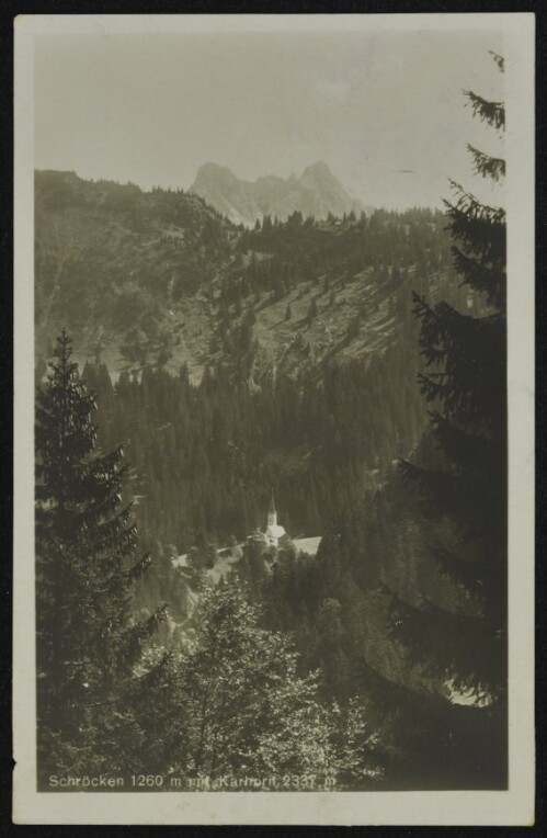 Schröcken 1260 m mit Karhorn 2337 m